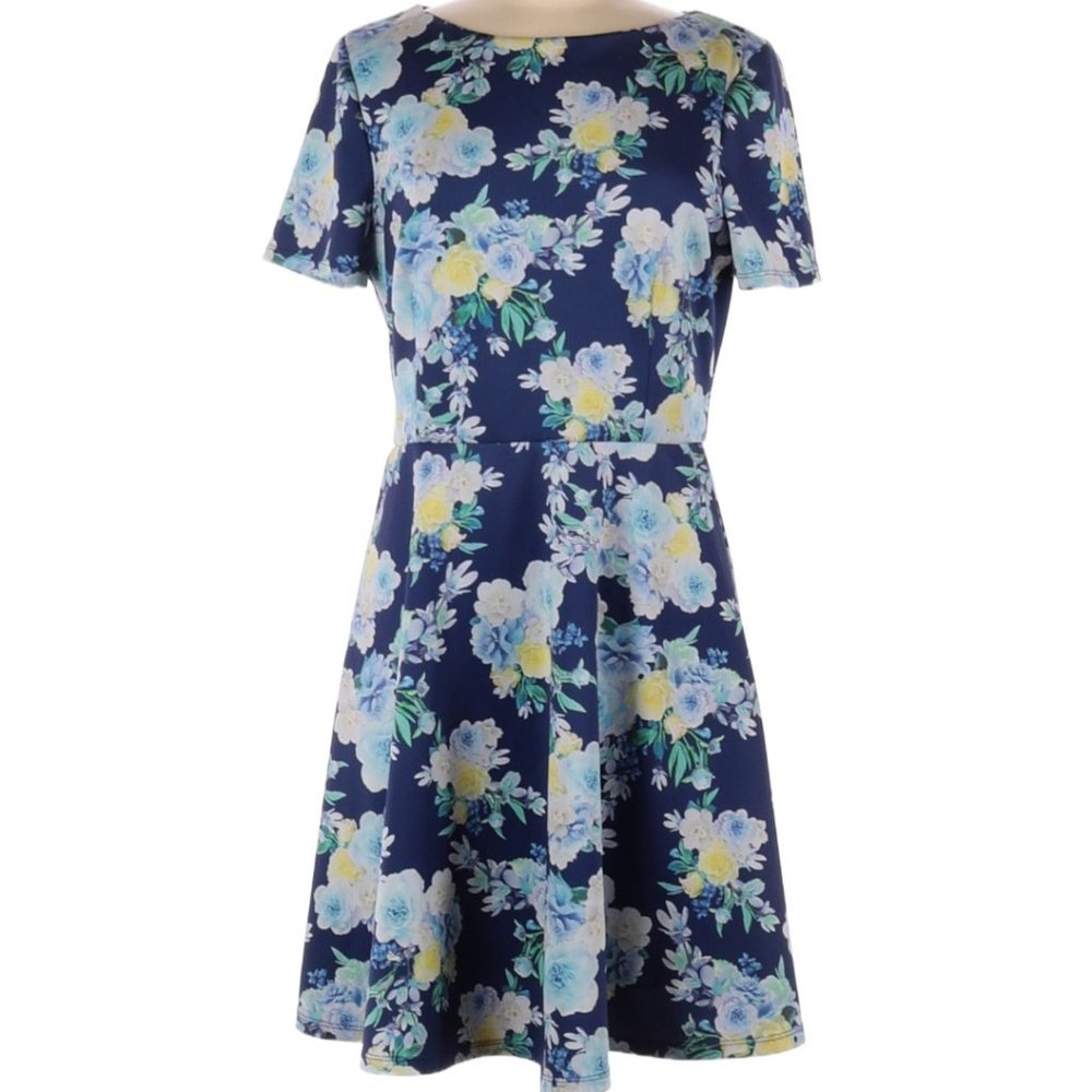 Forever New Floral Zip Up Dress